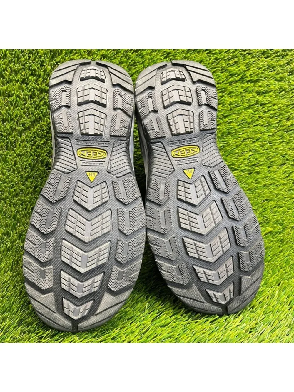 Keen Utility Flint II Low Womens Size 8.5 Gray Black Steel Toe Safety Work Shoes